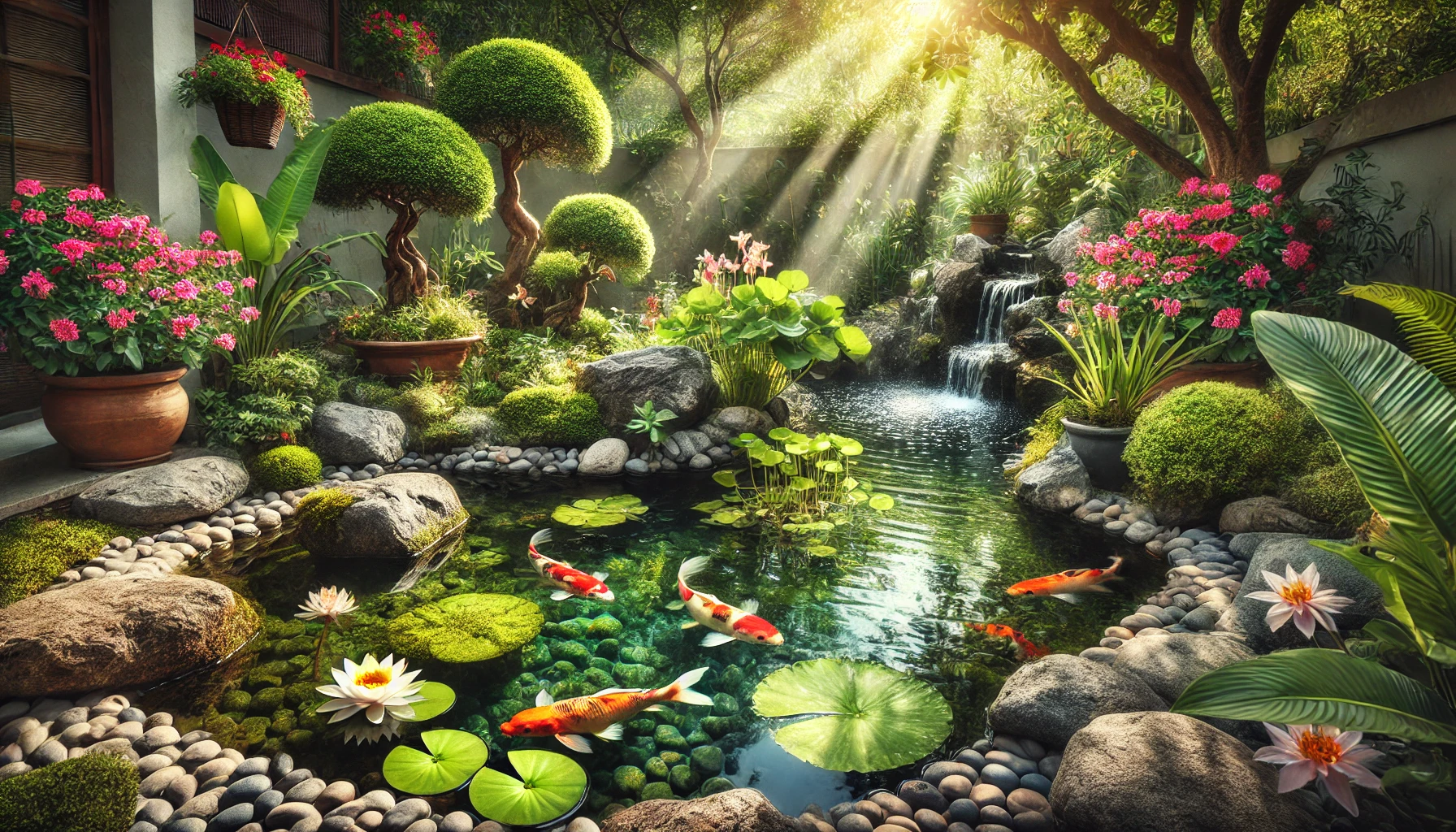 construcción de estanque